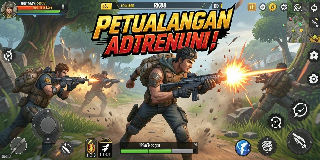 Gameplay seru dan mendebarkan dalam RK88.