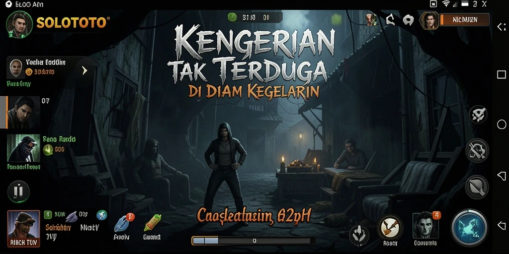 Tangkapan layar menampilkan suasana mencekam dalam game SOLOTOTO.