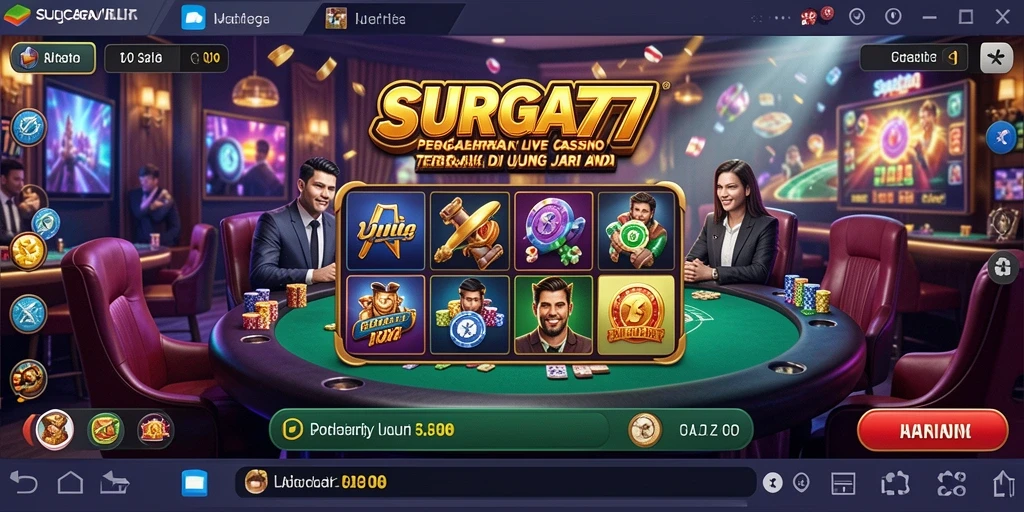 Gameplay Live Casino menegangkan dengan dealer profesional di SURGA77.