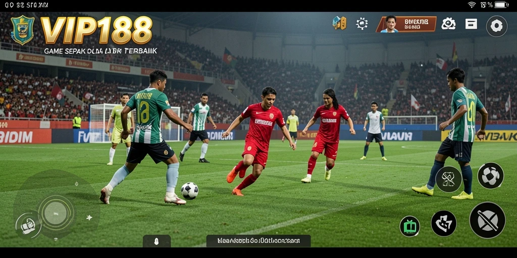 Tampilan menarik dari gameplay sepak bola di VIP188.